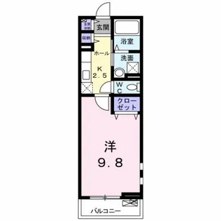 セレノ城南A【2階】の間取り