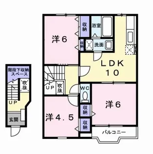 ミストラル【2階】の間取り