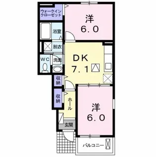 カーサ・フェリーチェ【1階】の間取り