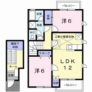 ハーブマンション 武中【2階】の間取り