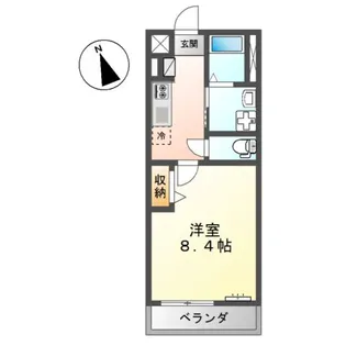 メゾン プラージュ【106号室】の間取り