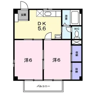 サニーハイツ楠 B【1階】の間取り