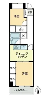 カーサ大和 錦町【2階】の間取り