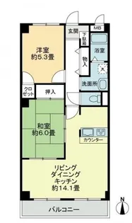 フィネス秀【2階】の間取り