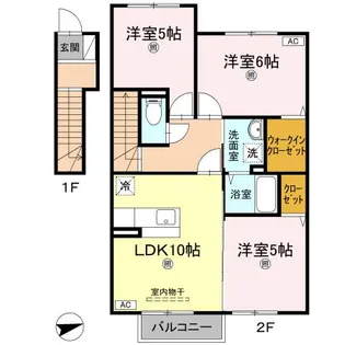 メゾン シンシア【2階】の間取り