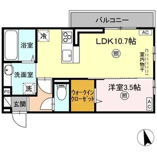 オラシオン B棟【3階】の間取り