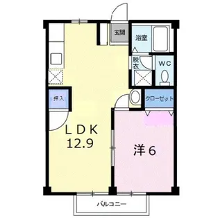 タウニィ 武下【1階】の間取り