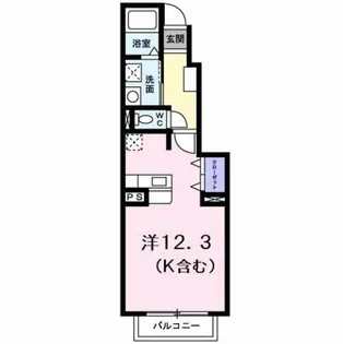 ルミナス藍住A【1階】の間取り
