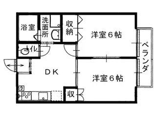 ビレッジサカモト【1階】の間取り