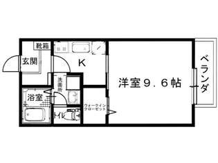 パストラル詫間【1階】の間取り