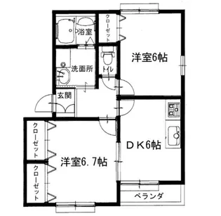 ルミエール白浜【1階】の間取り