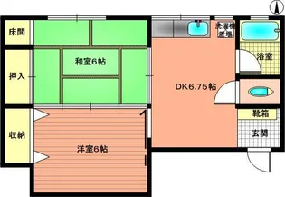 讃幸Rハイツ【201号室】の間取り