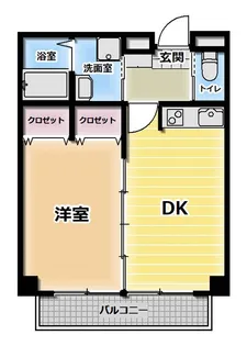 ローズ【5階】の間取り