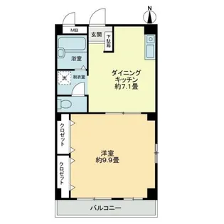 フィネス秋桜【0301号室】の間取り