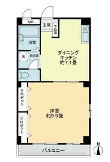 フィネス新開【0301号室】の間取り