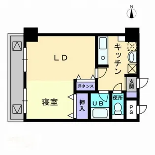 アルカディア西内町【0602号室】の間取り