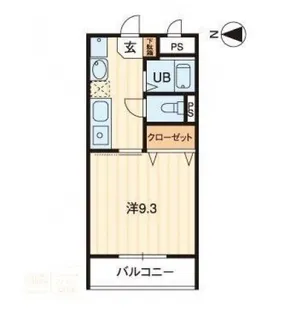 ボンヌ・シャンス【306号室】の間取り