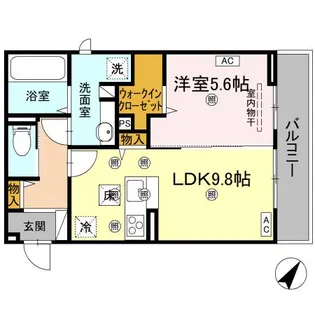 リエートパーク【1階】の間取り
