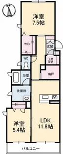 ルミエール国分寺【203号室】の間取り