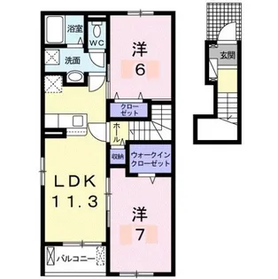 サンジェルマン【2階】の間取り