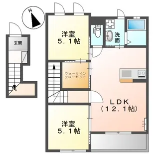 ソラール【2階】の間取り
