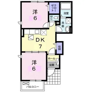 ファイン ヒルズM C【1階】の間取り