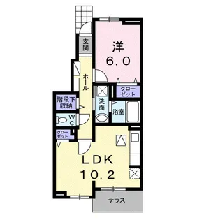 グランコート516 B【1階】の間取り