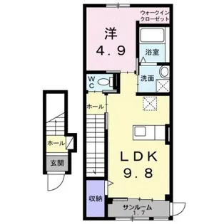 サニー・プレイス太田【2階】の間取り