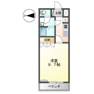 イーストリバー【1階】の間取り