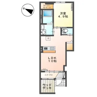 キャトルセゾンN【1階】の間取り