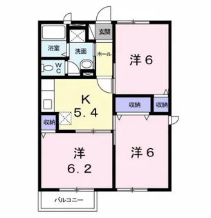 3DKの間取り画像