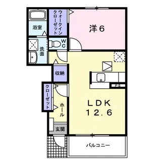 メゾンオーシャンA【1階】の間取り