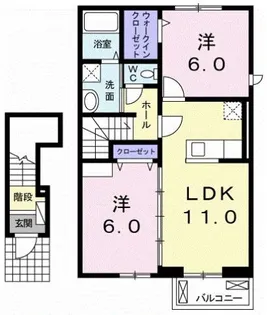 カーム・セイ Ⅲ【2階】の間取り