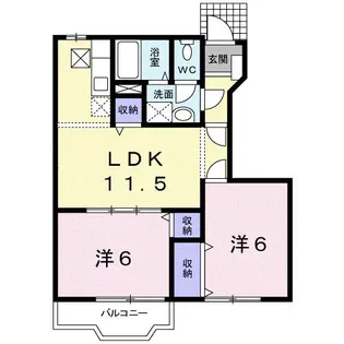 オーク・K【1階】の間取り