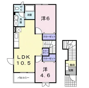 グレイスフル庄内 A【2階】の間取り