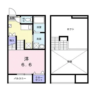 吟【1階】の間取り