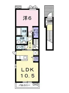 カーサ・フェリーチェTK2【2階】の間取り