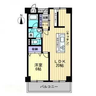 ノースポイントハイツ【4階】の間取り