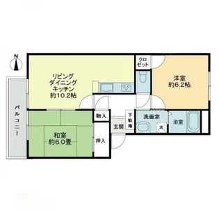 フォブール屋島21【2階】の間取り
