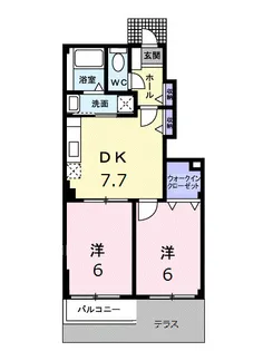 サンシャインコート【1階】の間取り