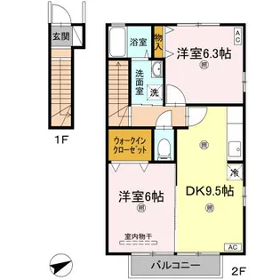 グランモア出作【2階】の間取り