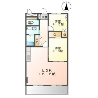 ステイブル円座【1階】の間取り
