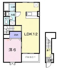 ブライトサンライズ B【2階】の間取り