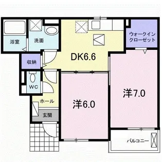 ange・愛【1階】の間取り