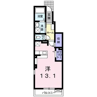 ange・凛【1階】の間取り