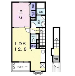 ナリッシュLee Ⅱ【2階】の間取り