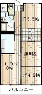 ハイマート屋島【5階】の間取り