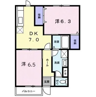 GRANDIR・B【1階】の間取り