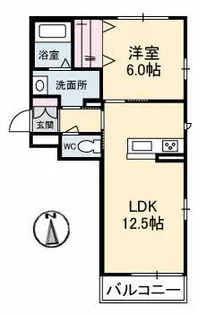 BEREO SVALA【1階】の間取り