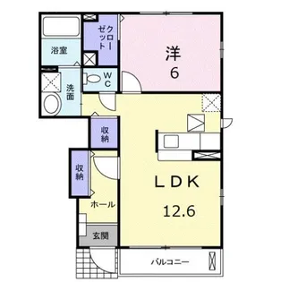 グラスランド レジデンス H【1階】の間取り